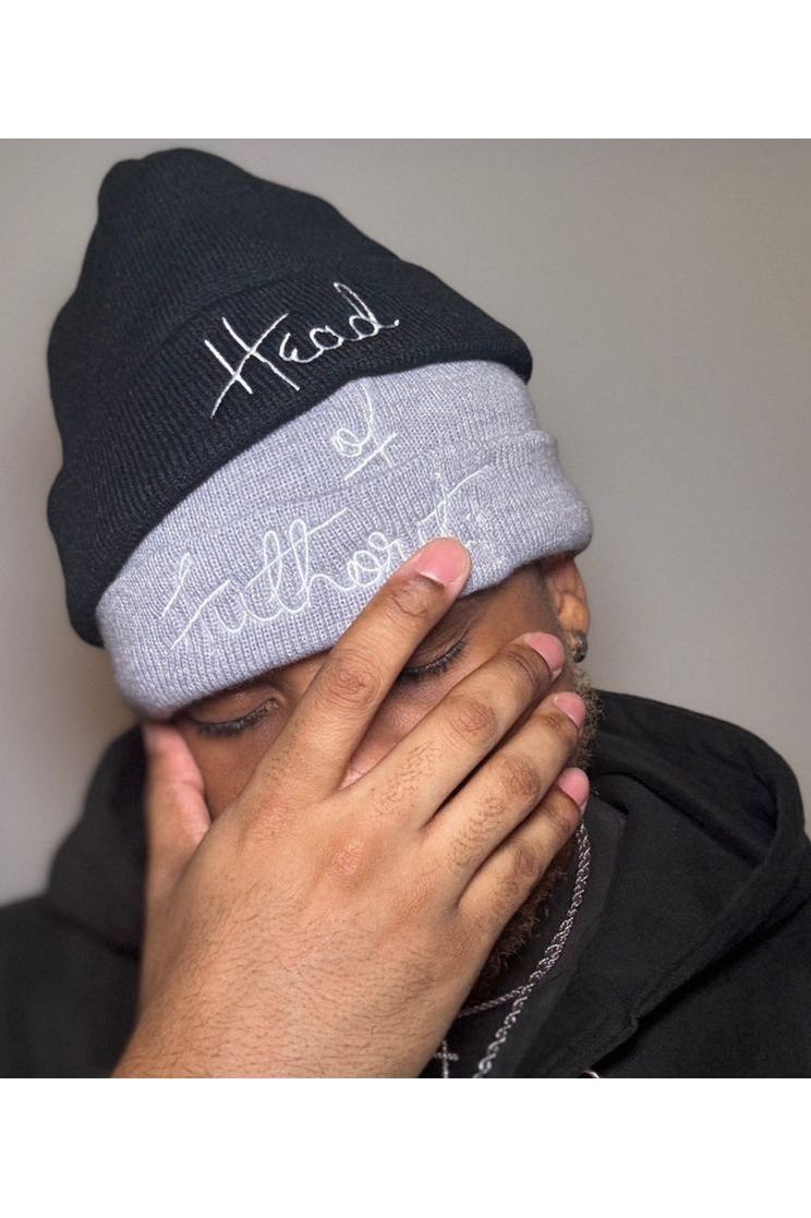 “Black&Gray” Stacked Beanie