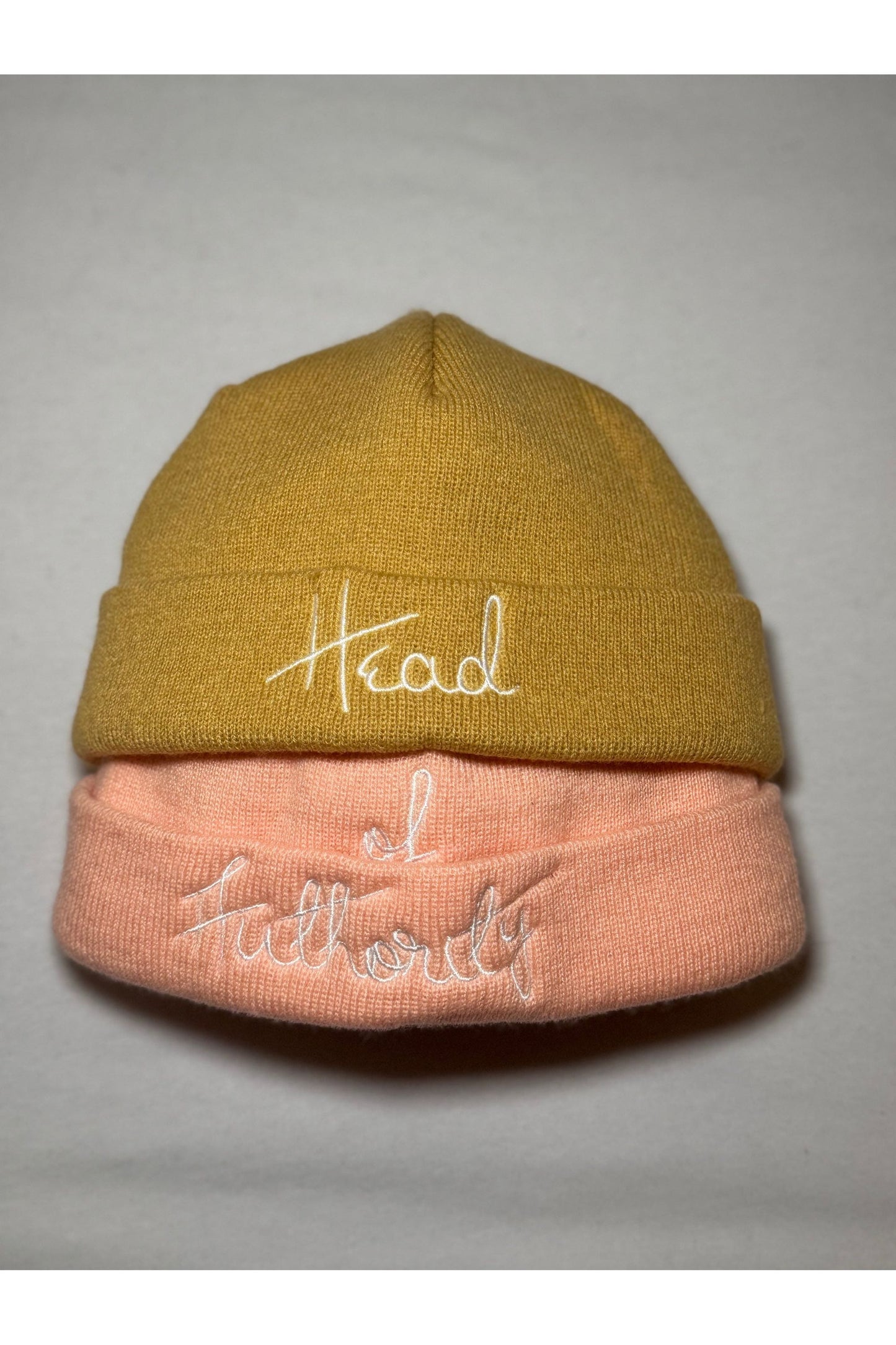 “Pink&Cream” Stacked Beanie