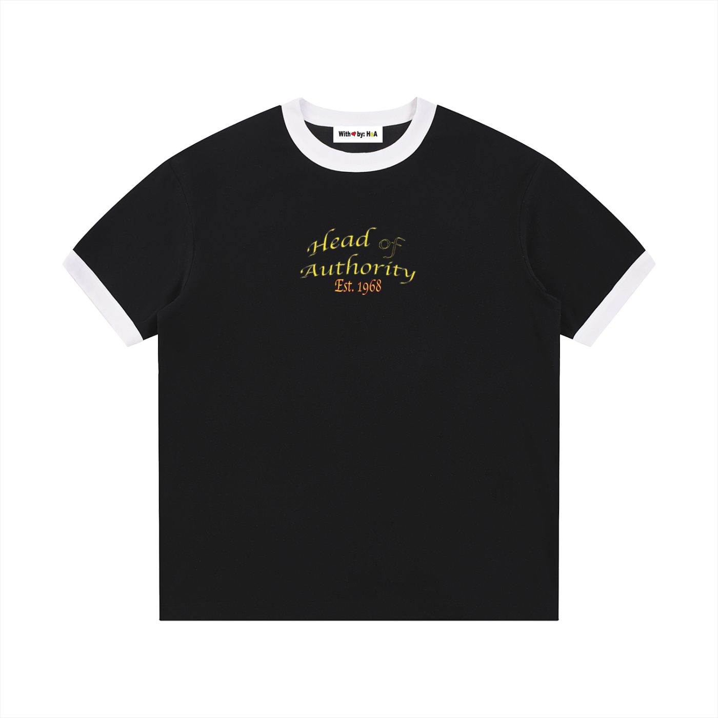 Head of Authority Contrast Edge Ribbed Tee